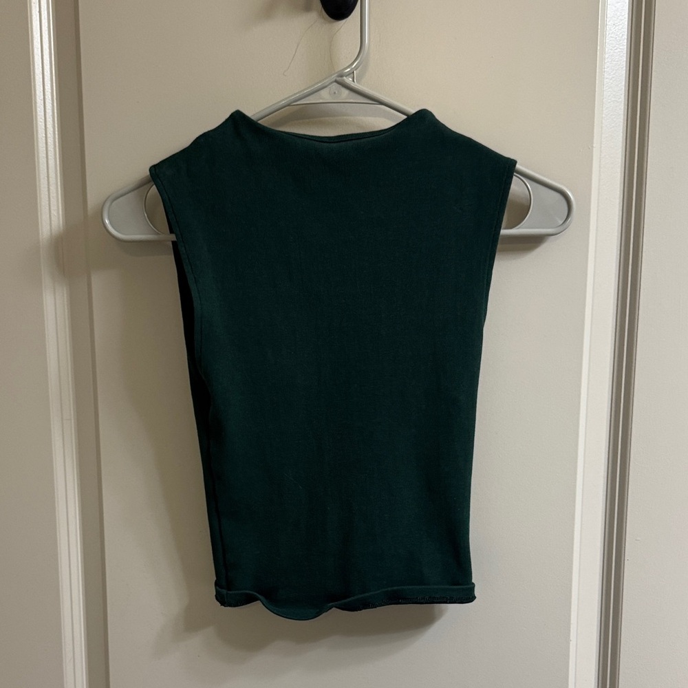 Zara Dark Green Muscle Tee